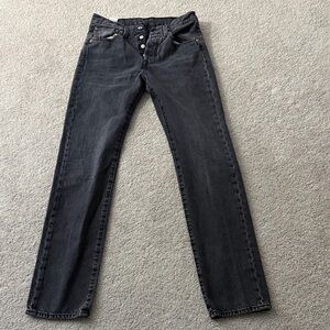 Levi Black Botton Fly Denim Jeans